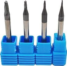 mill bit cnc 0.75mm|4pcs 0.5mm,0.75mm,1mm,1.5mm Ball Nose Carbide End Mill Set CNC .